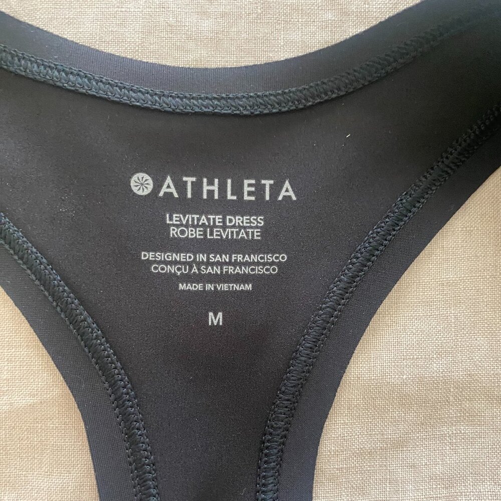 NWT Athleta Levitate Dress_Black_Size M - Picture 7 of 10